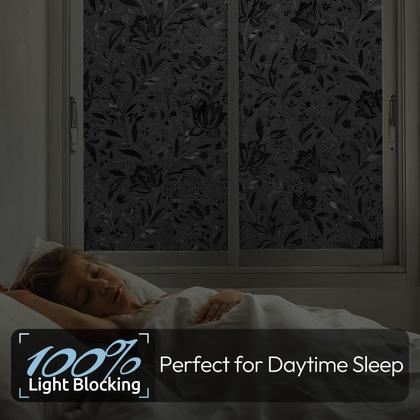 Imagem de Película de janela rabbitgoo Total Blackout Sun Blocking 17,5 x 157,4 cm