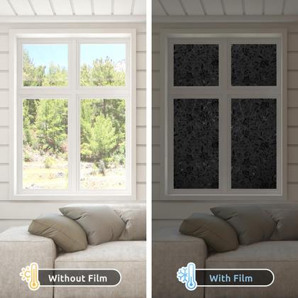 Imagem de Película de janela rabbitgoo Total Blackout Sun Blocking 17,5 x 157,4 cm