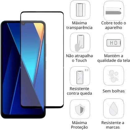 Imagem de Película de Vidro 3D Para Poco C65 Tela De 6,74 Polegadas