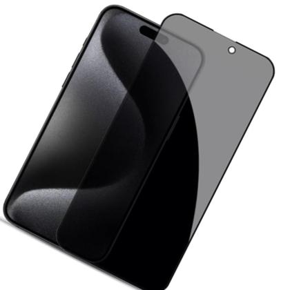 Imagem de Pelicula De Vidro 3D Privacidade Para ip 15 Pro Max