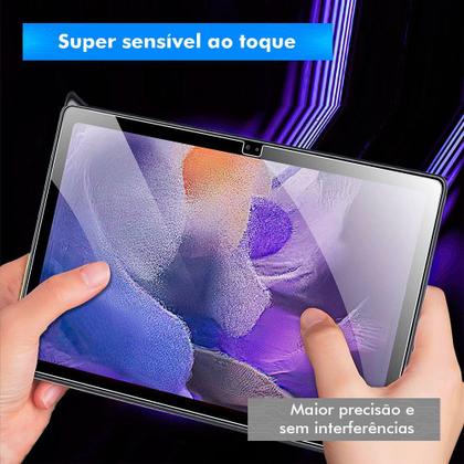 Imagem de Pelicula de Vidro Galaxy Tab A8 X200 X205 10.5 Polegadas 2021 Encaixe Perfeito Fácil Aplicação