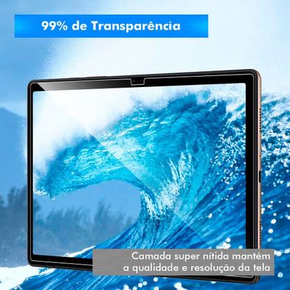 Imagem de Pelicula de Vidro Galaxy Tab A8 X200 X205 10.5 Polegadas 2021 Encaixe Perfeito Fácil Aplicação