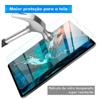 Imagem de Pelicula de Vidro Ipad Air 5 5ª Geração 2022 10.9 Polegadas Encaixe Perfeito Forte Resistente