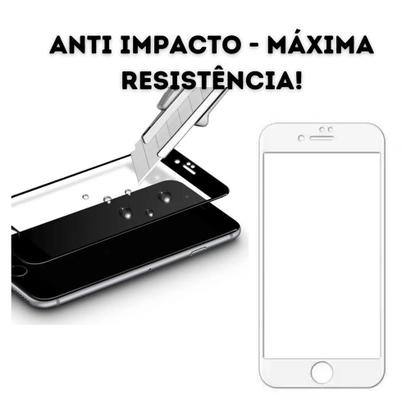Imagem de Pelicula de vidro Temperado para iPhone 6 Plus 8 X 6s 7 e 8 plus com borda preta