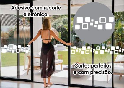 Imagem de Pelicula Faixa Vidro Blindex Porta Janela Sinalizar Decorar Parede