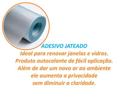 Imagem de Pelicula Faixa Vidro Jateado Blindex Porta Janela Sinalizar Anti Trombada 10cmx4m