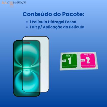 Imagem de Película Fosca de Hidrogel para Iphone 16 pro e pro max