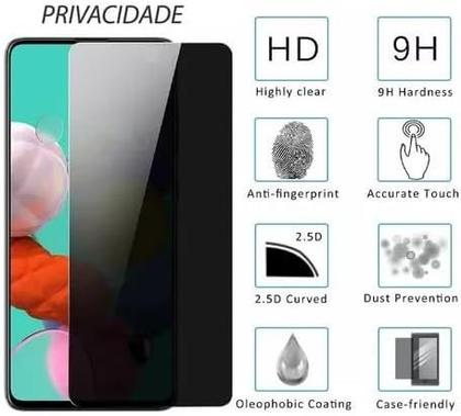 Imagem de Película Fosca Privacidade + Capa Capinha Anti Impacto Para iphone 11 Transparente