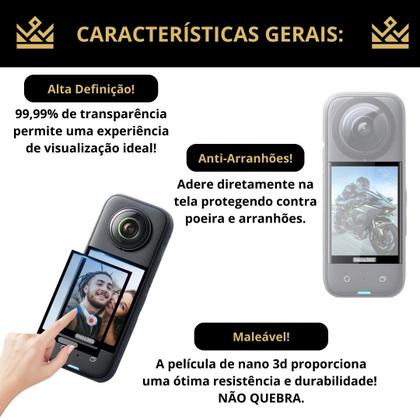 Imagem de Película para câmera Insta 360 X4 - silicone 3D maleável