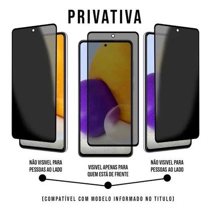 Imagem de Película Privacidade 3d Anti Espião de Vidro Samsung Galaxy M53 M536 Tela 6.7
