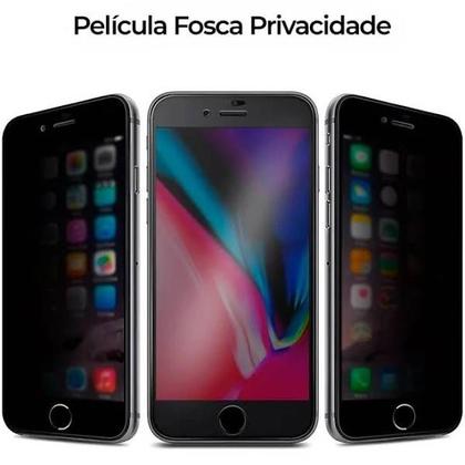 Imagem de Película Privacidade Fosca + Película de Câmera + Capa Capinha Anti Impacto para Iphone 15 PLUS