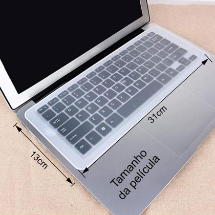 Imagem de Película Proteção para Teclado de Notebook Laptop Macbook 12" 13" 14" Capa em Silicone