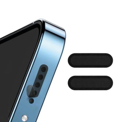 Imagem de Película Protetora Autoadesiva Ultra Fina Saída de Som Microfone Proteção Discreta Eficiente