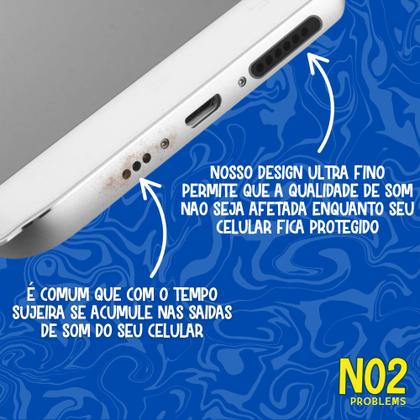 Imagem de Película Protetora Autoadesiva Ultra Fina Saída de Som Microfone Proteção Discreta Eficiente
