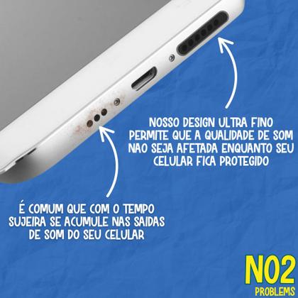 Imagem de Película Protetora Autoadesiva Ultra Fina Saída de Som Microfone Proteção Discreta Eficiente