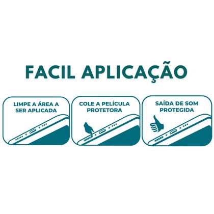 Imagem de Película Protetora Autoadesiva Ultra Fina Saída de Som Microfone Proteção Discreta Eficiente