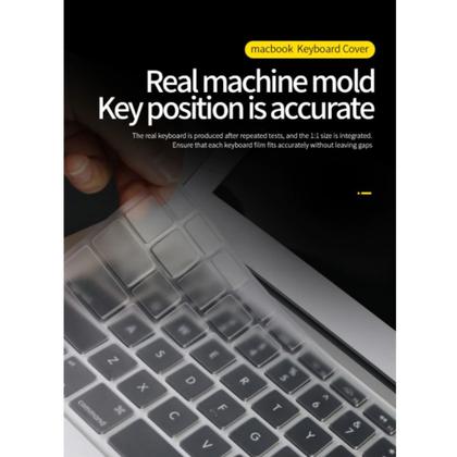 Imagem de Película Protetora de Teclado Compatível Com Macbook Pro 13 15 Touch A1706 A2159 A1707 Preta