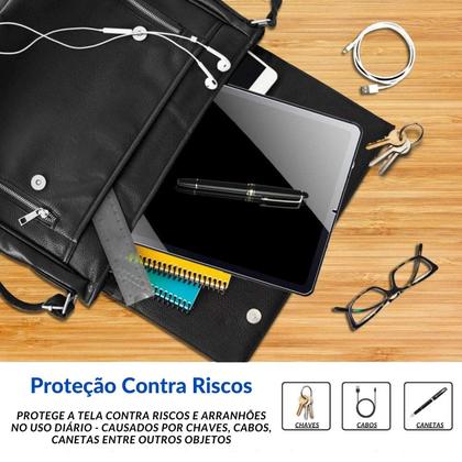 Imagem de Película Tablet Samsung Galaxy Tab S6 Lite 10.4  Vidro Temperado Premium 9H Proteção Anti Quebra Riscos Queda Impacto  Resistente Não Desgasta a S Pen