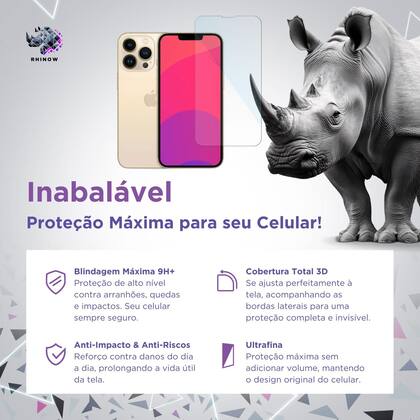 Imagem de Película Tech Vidro para iPhone 13 / iPhone 13 Pro (Rhinow)
