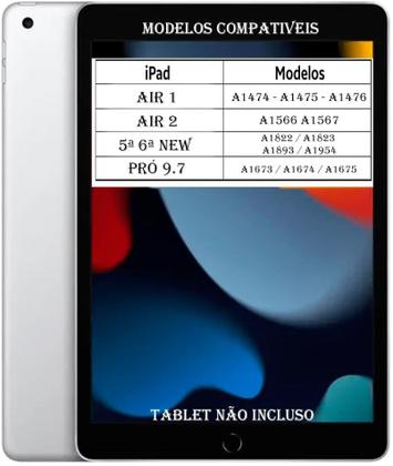 Imagem de Película Vidro iPad 9.7 A1474 A1475 A1476 A1822 A1823 A1893