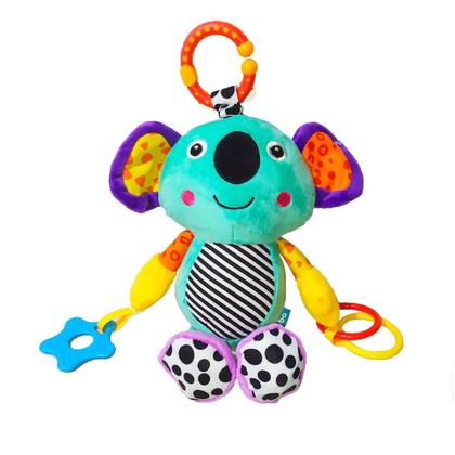 Imagem de Pelúcia Atividades para Bebês Bichos Coloridos Treme Mordedor Sons BUBA Baby