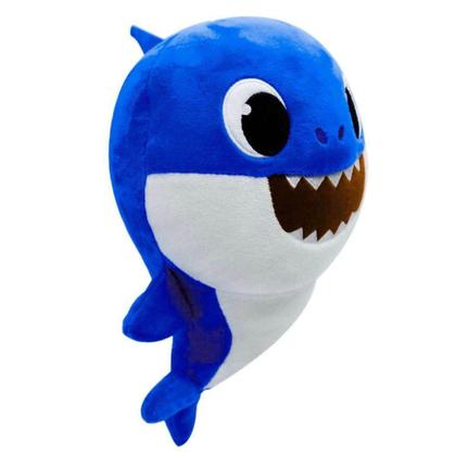 Imagem de Pelúcia Baby Shark 25 Cm Azul Com Som Sunny 2352A