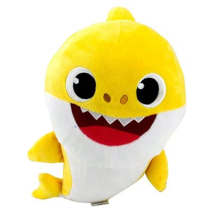Imagem de Pelúcia Baby Shark 30cm Amarelo com Sons 2352 - Sunny