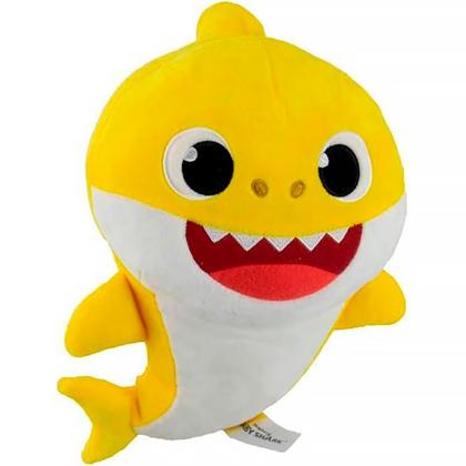 Imagem de Pelúcia Baby Shark 30cm Amarelo com Sons 2352 - Sunny