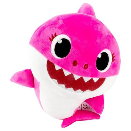 Imagem de Pelúcia Baby Shark 30cm Mommy Shark Rosa com Sons 2352 - Sunny