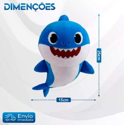 Imagem de Pelúcia Baby Shark - Kit com 3 - 25 cm