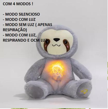 Imagem de Pelúcia Bicho-preguiça Que Respira Com Som Pronta Entrega