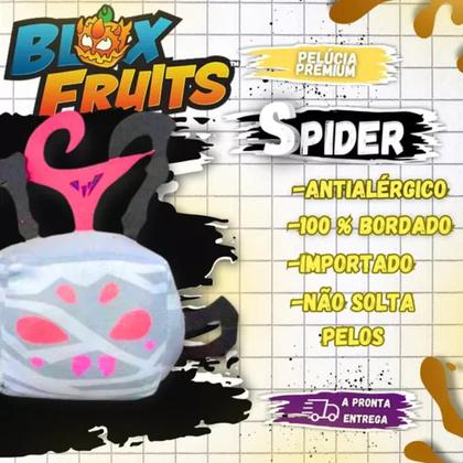 Pelúcia Blox Fruit Jogo Roblox Fruta Spider Raro - HSK - Pelúcia