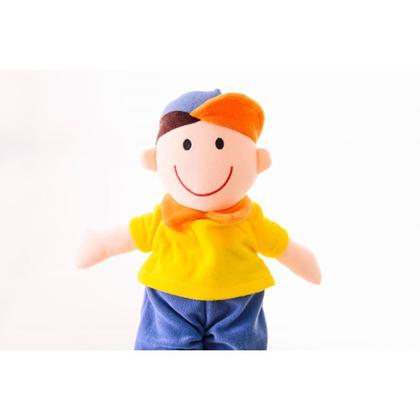 Imagem de Pelúcia Boneco Matheus AMARELO/AZUL 32CM