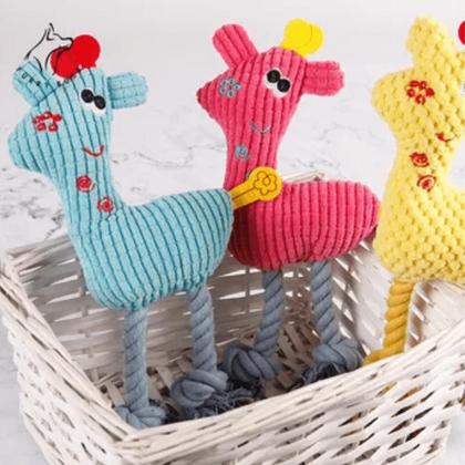 Imagem de Pelucia Brinquedo Cachorro Pet Mordedor Lavável Interativo