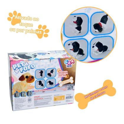 Imagem de Pelúcia Cachorrinho Pet Fofo Com Mecanismo Anda Toca Música