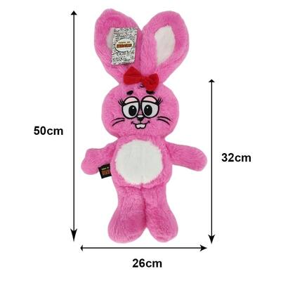 Imagem de Pelúcia Dalila da Turma da Mônica Rosa com Pelagem Fofa e Detalhes