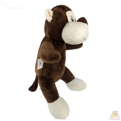 Imagem de Pelúcia De Animais Safari Macaco Bichinhos ParaCriança 35cm Bebe Presente Menina Menino Brinquedo
