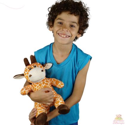 Imagem de Pelúcia De Animais Savana Safari Bichinhos Para Criança 25cm Bebe Presente Menina Menino Brinquedo