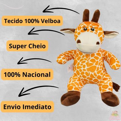 Imagem de Pelúcia De Animais Savana Safari Bichinhos Para Criança 25cm Bebe Presente Menina Menino Brinquedo