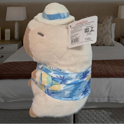 Imagem de Pelúcia de Capivara Macia Brinquedo Fofo Presente Criativo Para Quem Ama Natureza