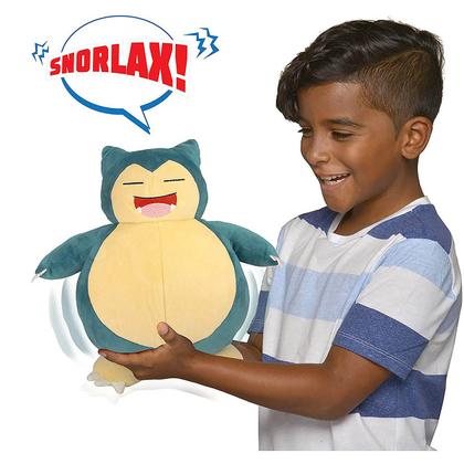 Imagem de Pelúcia De Luxo Snorlax Pokemon Com Som 25cm Azul Brinquedos