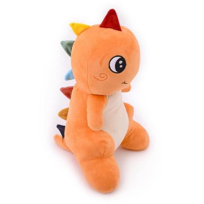 Imagem de Pelúcia Fofossauro Laranja 34CM com Espinhos Coloridos
