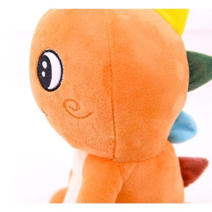 Imagem de Pelúcia Fofossauro Laranja 34CM com Espinhos Coloridos