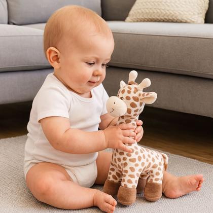 Imagem de Pelúcia Girafa Antialérgica Baby e Decoração Girafinha bebê de 40cm