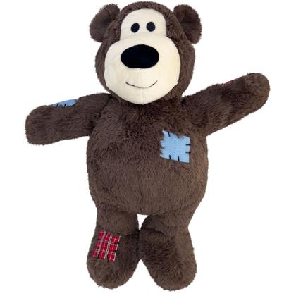 Imagem de Pelucia Kong Wild Knots Bear Brinquedo Jumbo Com Corda e Apito Para Cachorro X-Grande - Chocolate