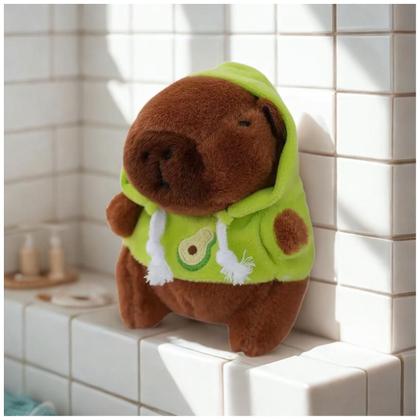 Imagem de Pelúcia Mini Capivara com Moletom  Macia, Fofa e Divertida para Crianças