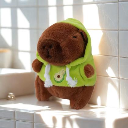 Imagem de Pelúcia Mini Capivara com Moletom  Macia, Fofa e Divertida para Crianças
