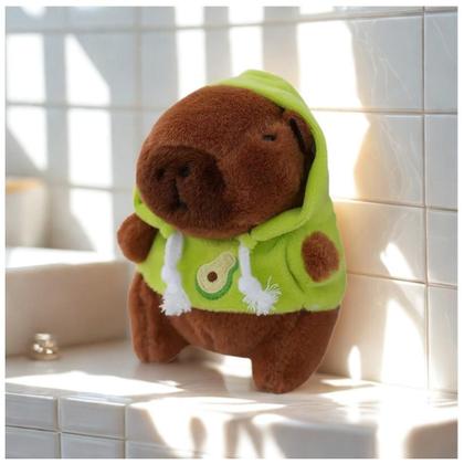 Imagem de Pelúcia Mini Capivara com Moletom  Macia, Fofa e Divertida para Crianças