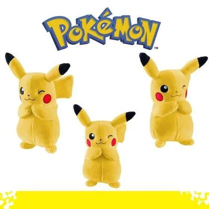 Imagem de Pelúcia Pokémon 22cm Pikachu Original SUNNY