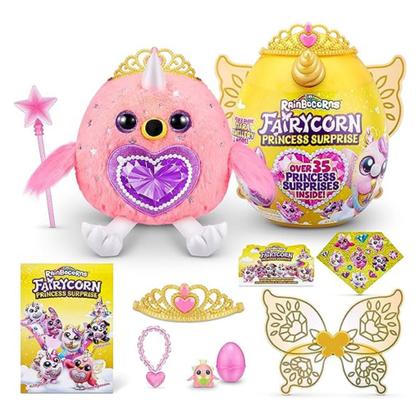 Imagem de Pelúcia Rainbocorns Princesa Fada Surpresa Serie 6 Grande Tiara Dourada F0129-3 Fun